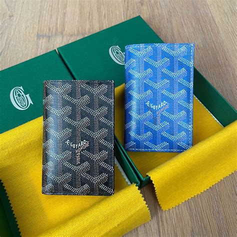 goyard mens wallet monogram|real goyard wallet.